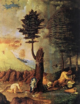 lorenzo loto Painting - Alegoría Renacimiento Lorenzo Lotto